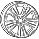 Mopar 1WM43GSAAA Wheel, Alloy