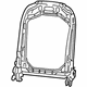 Mopar 68276608AF Seat Back Frame, Front Driver Side