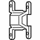Mopar 68148514AB Lower Hinge, Rear Passenger Side