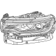 Mopar 68598982AA Headlamp Assembly, Black
