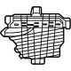 Mopar 68472210AB Outer Grille, Front Passenger Side
