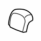 Mopar 5ZM14ND5AA Headrest Cover, Front