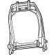 Mopar 68610681AA Seat Back Frame, Front
