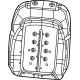 Mopar 68376110AC Seat Back Pad, Front