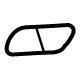 Mopar 7GC72TZZAA Lamp Washer Cover, Front Passenger Side