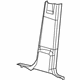 Mopar 1DX56HL1AC Lower Center Pillar Trim, Beige/Brown, Passenger Side