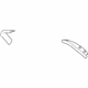 Mopar 1UD12DX9AB Side Trim, Black, Rear Driver Side
