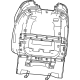 Mopar 6VE961D4AD Seat Back Panel, Gray, Front