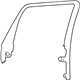 Mopar 1UJ47DX9AA Upper Molding, Rear Driver Side