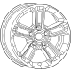 Mopar 4755614AA Wheel, Alloy, Gray