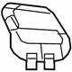 Mopar 5VW35GTVAA Seat Belt Bezel, Brown, Rear Driver Side