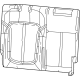 Mopar 7HZ66WF6AB Seat Back Cover, Gray, Rear