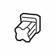 Mopar 6509050AA Handle Nut, Rear