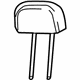 Mopar 5VE24DX9AA Headrest, Center, Black, Rear Inner Driver Side