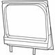 Mopar 5SQ84SX9AB Door Glass, Center Passenger Side