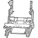 Mopar 68545272AA Cushion Frame, Center Passenger Side
