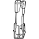 Mopar 6VV121T5AA Outer Buckle, Black/Brown, Rear Passenger Side