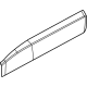 Mopar 7SR49LXHAA Body Side Molding, Front