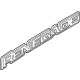 Mopar 68267207AA Nameplate, Black/Chrome, Front Passenger Side