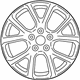 Mopar 1UT90GSAAA Wheel, Alloy