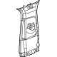 Mopar 6ML14SA5AD Upper Center Pillar Trim, Gray, Passenger Side