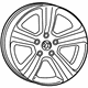 Mopar 6MR60AAAAA Wheel, Alloy