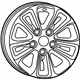 Mopar 1UB16SZ0AA Wheel, Alloy