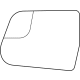 Mopar 68551397AA Mirror Glass, Front Driver Side