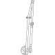 Mopar 7QG01DX9AA Lap & Shoulder Belt, Front