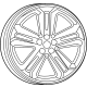 Mopar 7BE53LS1AA Wheel, Alloy