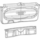Mopar 5VY06GTVAA Lift Gate Trim, Brown, Rear Lower