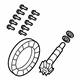 Mopar 68538462AA Ring & Pinion, Rear