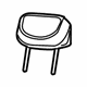 Mopar 1UK92DX9AB Headrest, Outer, Black, Rear