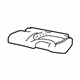 Mopar 68193953AB Seat Cushion Pad, Rear Driver Side