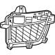 Mopar 7GG95GXHAB Outer Grille, Front Passenger Side
