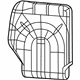 Mopar 7BE82BDQAA Seat Back Cover, Black, Rear Passenger Side