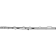 Mopar 6UF62SZLAB Upper Molding, Black, Front