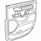 Mopar 6SL381A8AA Door Trim Panel, Black/Gray, Rear Inner Passenger Side