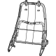 Mopar 68236632AA Seat Back Frame, Front Passenger Side