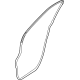 Mopar 68376138AD Door Weatherstrip, Front Outer Passenger Side