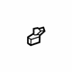 Mopar MU481090 Lock Cable Clip, Passenger Side