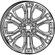 Mopar 4755414AA Wheel, Alloy