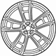 Mopar 6CT34MALAC Wheel, Alloy