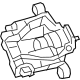 Mopar 68318172AB Caliper, Rear Passenger Side
