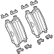 Mopar 68509087AA Brake Pads, Rear