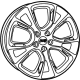 Mopar 1WB01VXWAB Wheel, Alloy