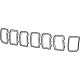 Mopar 6VD531Z0AB Trim Ring, Black, Front