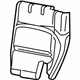 Mopar 7AU74NR3AB Seat Back Cover, Black/Red Stitch, Rear Driver Side