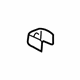 Mopar MB404094 Side Molding Clip