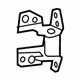 Mopar 68269774AC Upper Hinge, Front Driver Side
